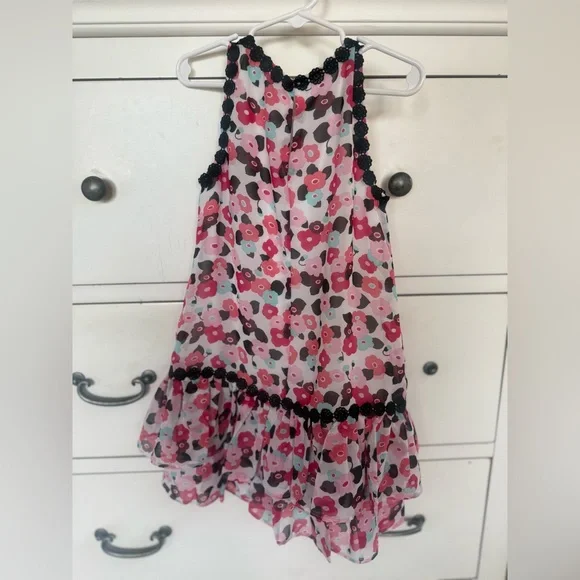 Kids size 6 Kate Spade Pink Floral Dress and Cardigan Sweater set - Picture 4 of 4